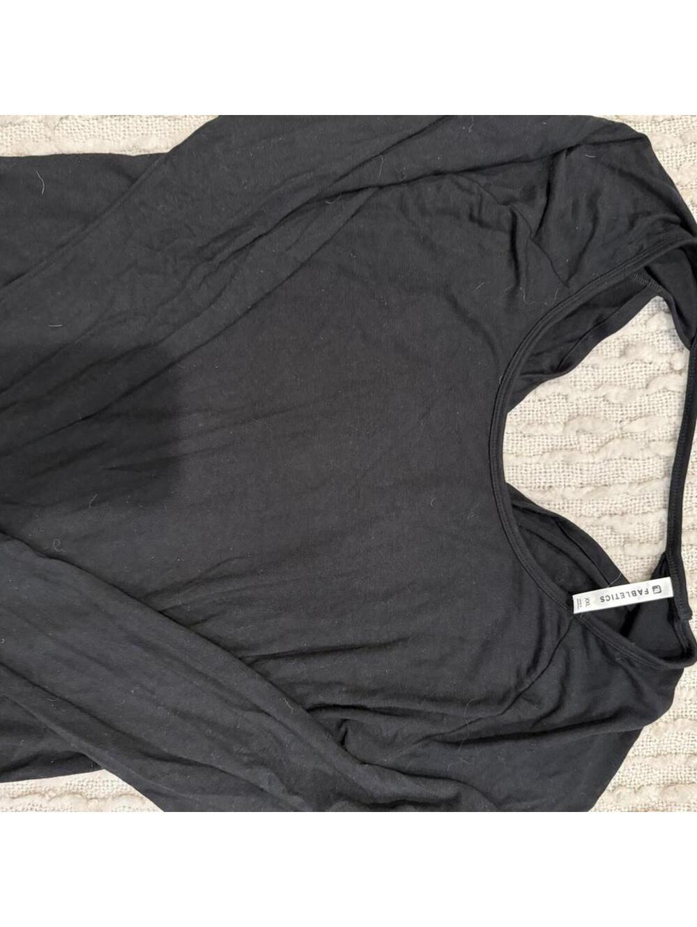 Fabletics Black Long Sleeve Shirt XXL